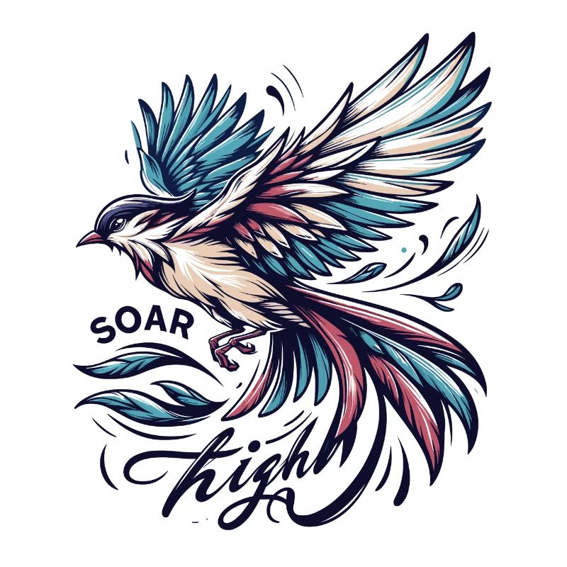 Soar High - Vogel Illustration