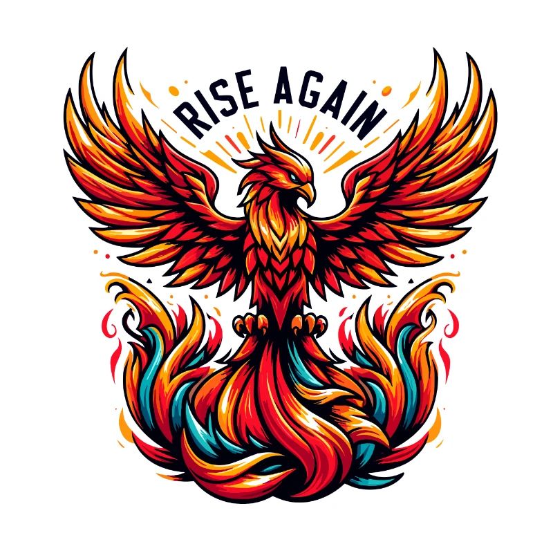 Rise Again - Phönix Illustration
