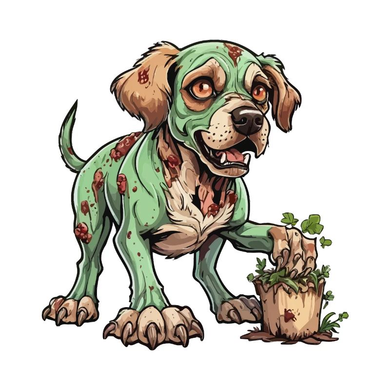 Zombie Hund Illustration