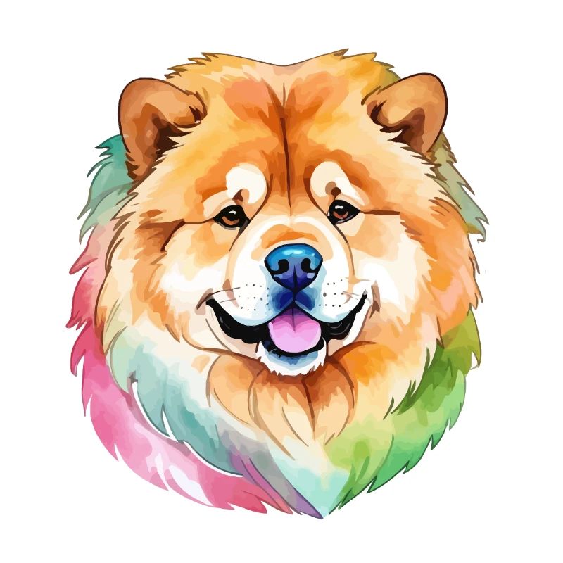 Chow Chow Aquarelles