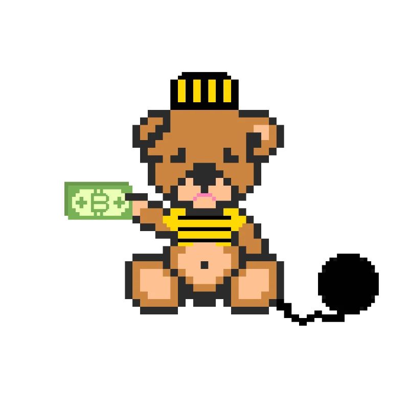 Pixel Bär Gefangener