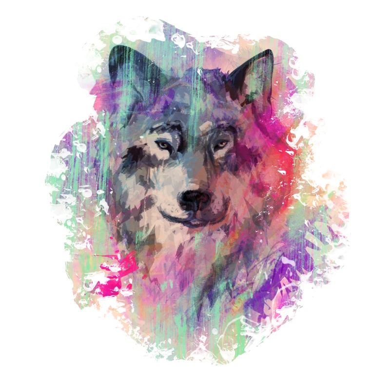 Wolf im Norden Colour version