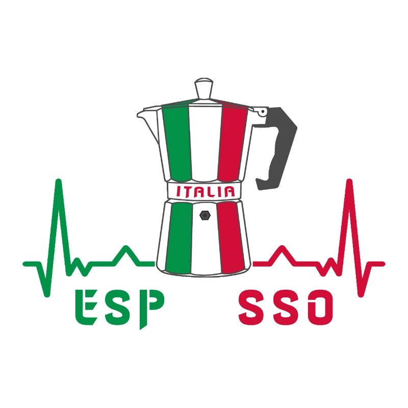 Herzfrequenz Espresso Design / Geschenkidee