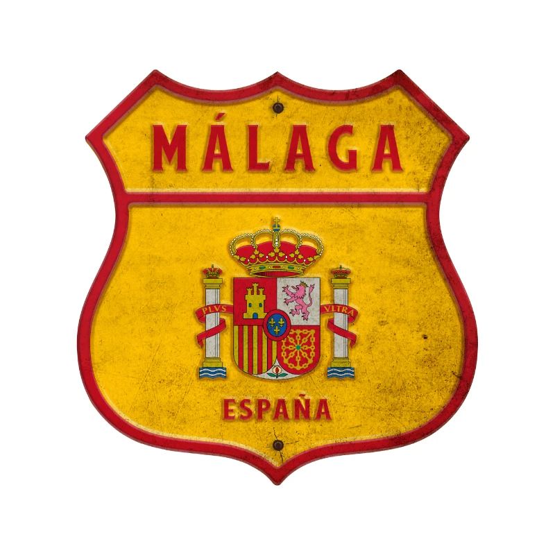 Malaga Spanien Wappen Design