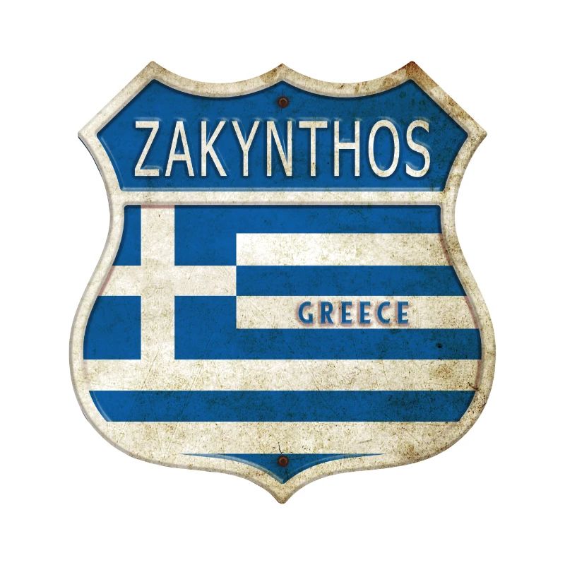 Zakynthos Grèce Armoiries Drapeaux Design