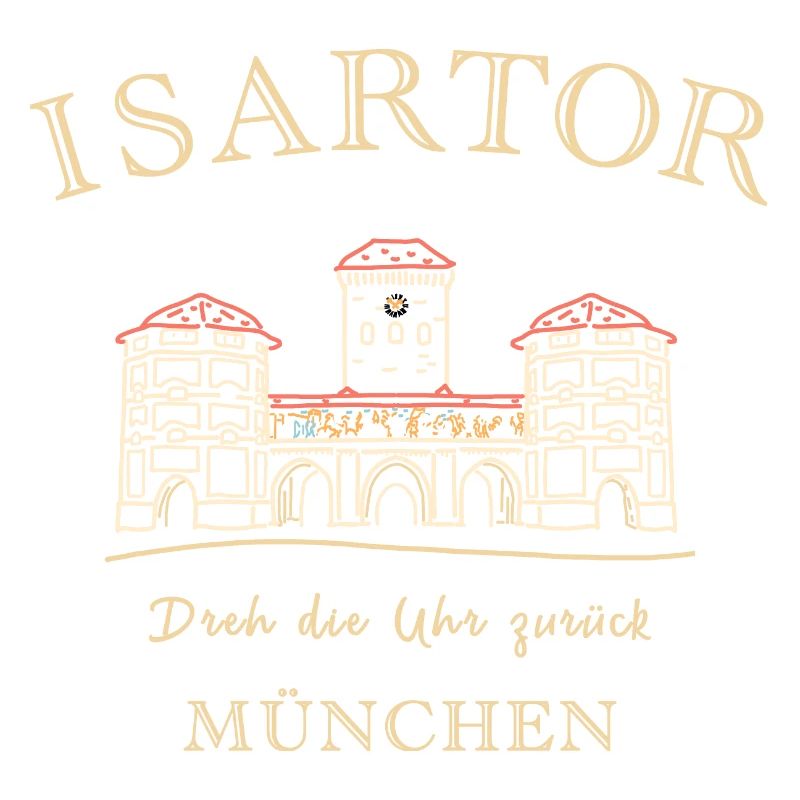 Munich, Isartor, Left-handed tower clock