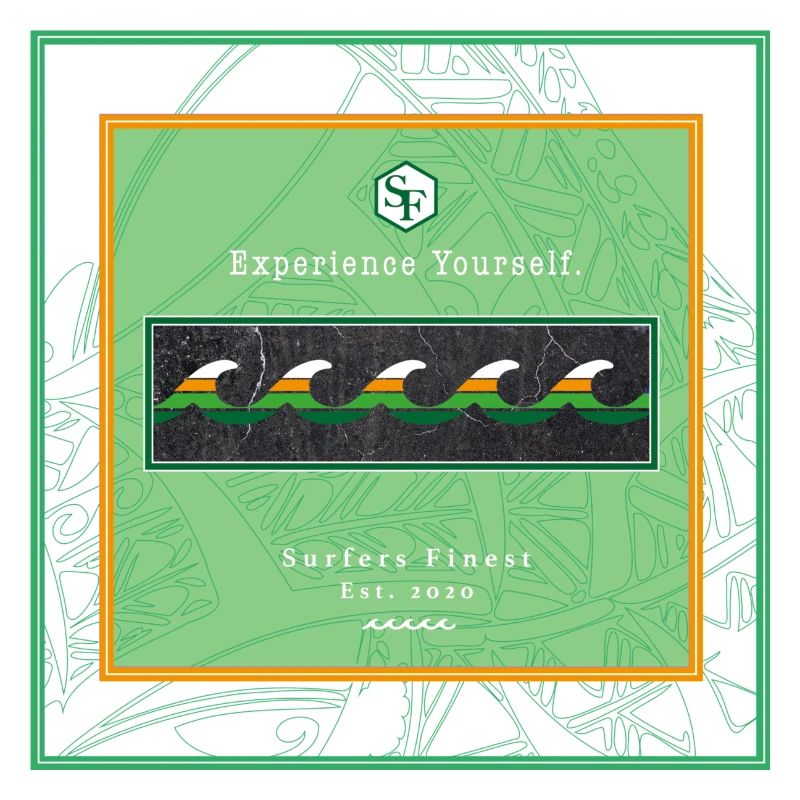 Logo de vagues de conception de surf