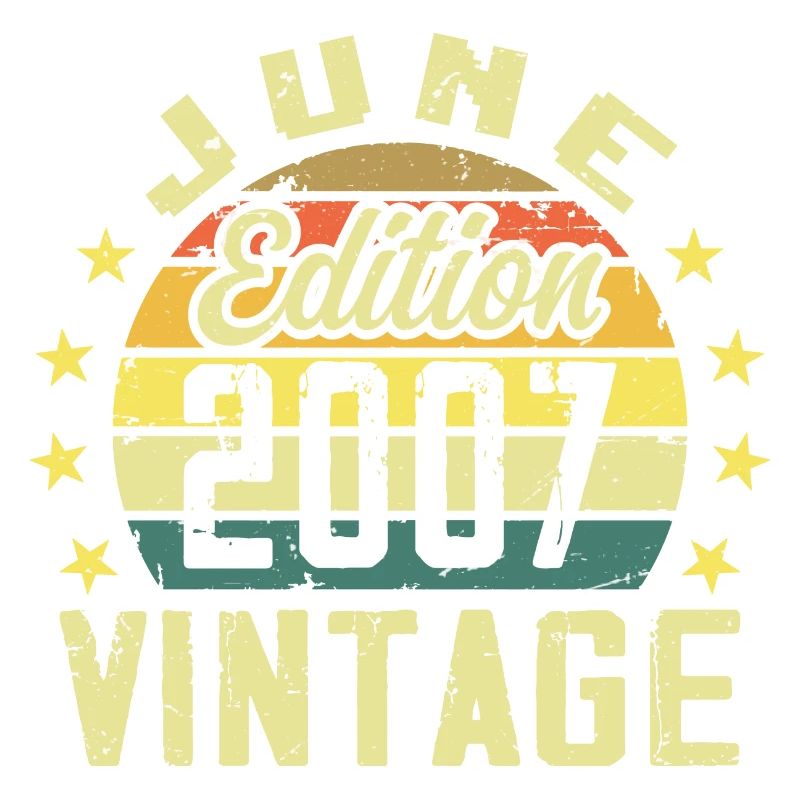 Juni 2007 Juni Retro Juni 2007 Geburtstagsgeschenk