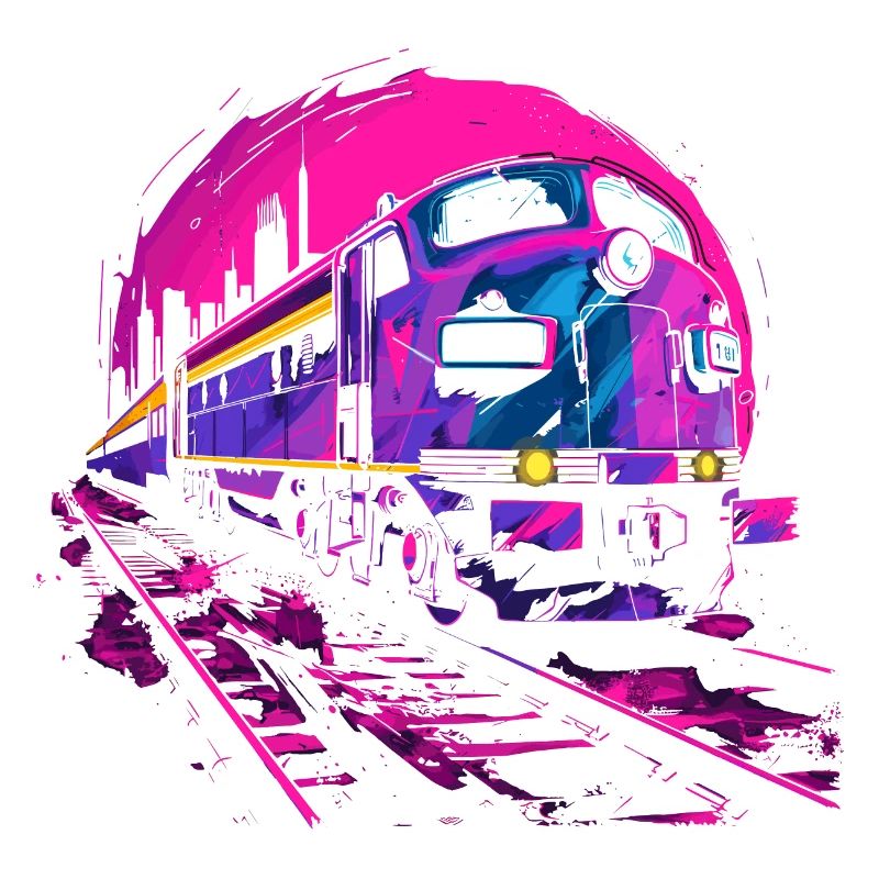 Retrowave Eisenbahn