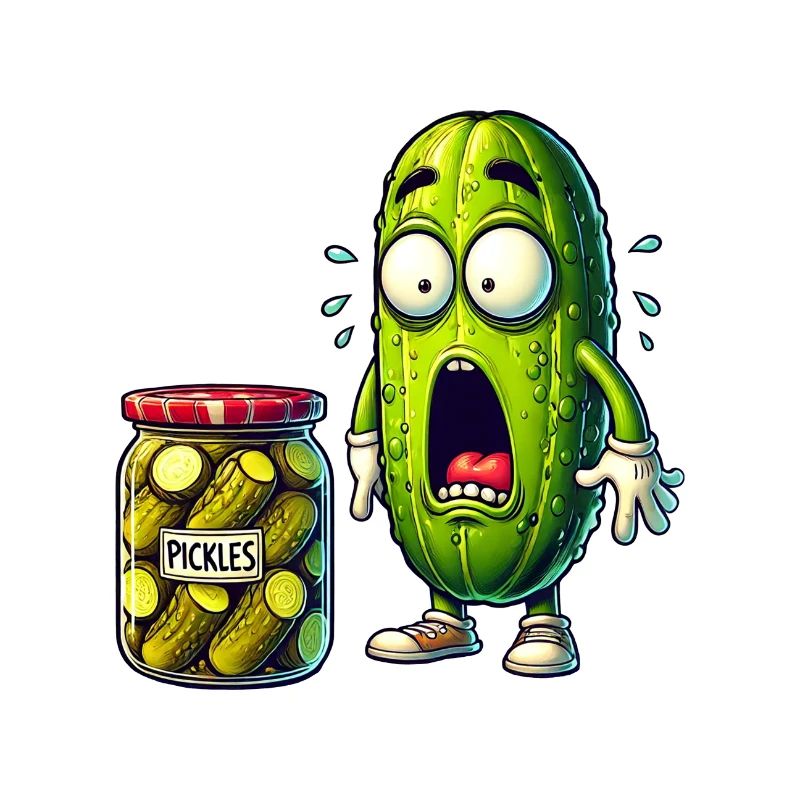 Funny cucumber design