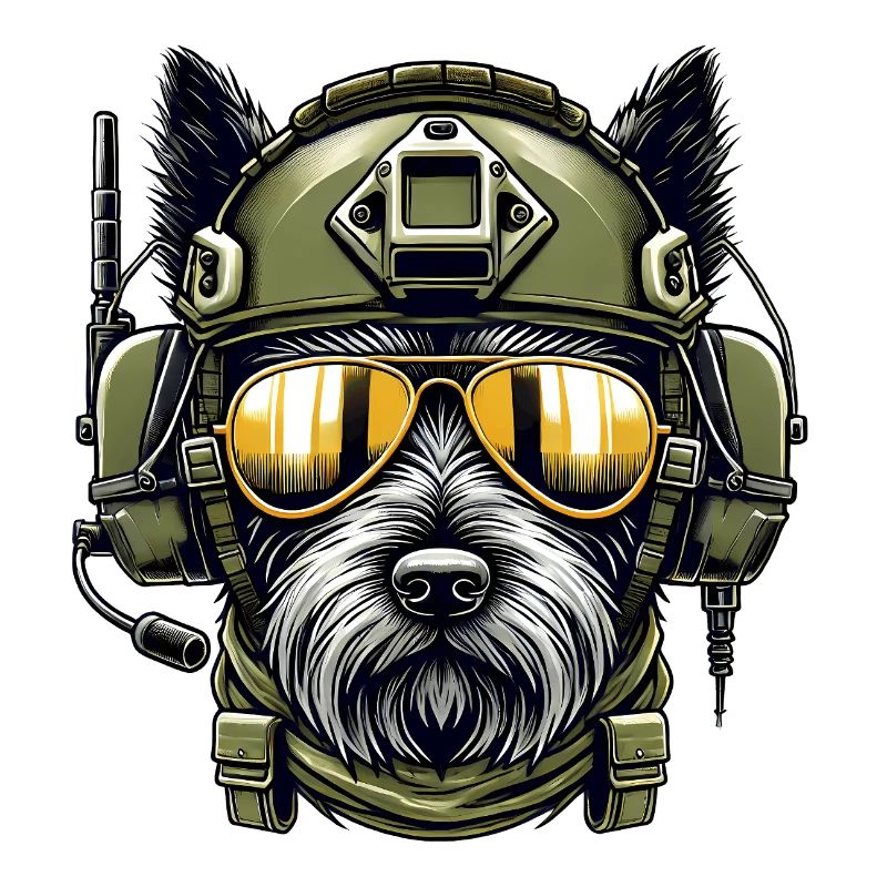 Scottish Terrier Military Design