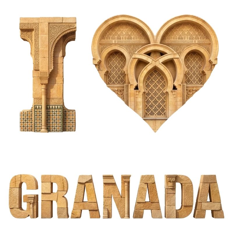 I Love Granada – Architecture Heart