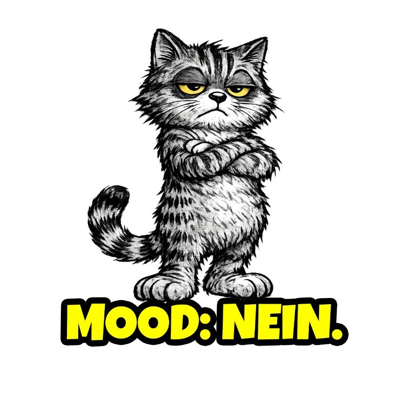 Mood: Nein. – Grumpy Katze (Chef Vibes)