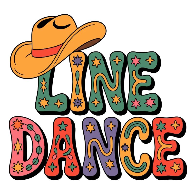 Line Dance Retro Cowboy Hat