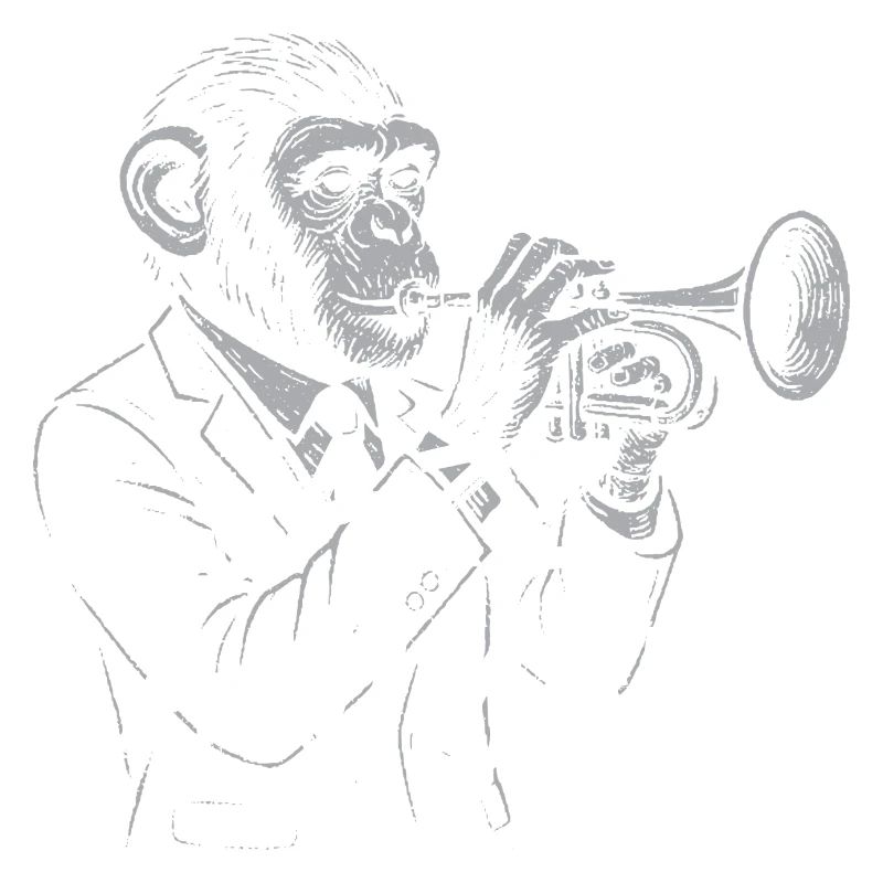 Jazz Animal Monkey Trompete