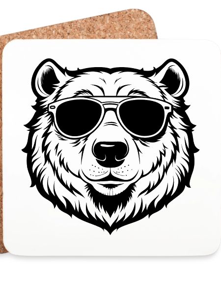 Cooler Eisbär mit Sonnenbrille