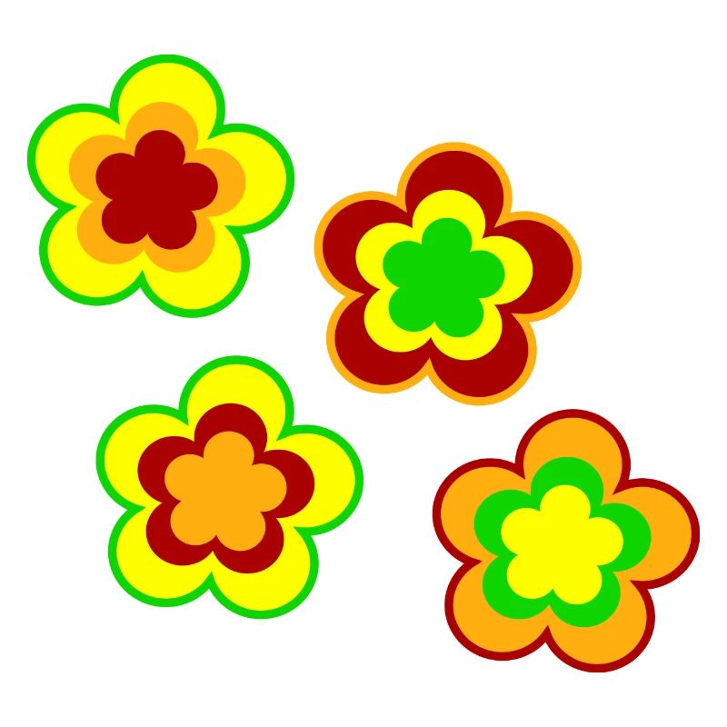 70s Flower Pattern