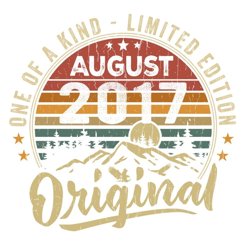 August 2017 Geburtstagsgeschenk 2017 Legenden August