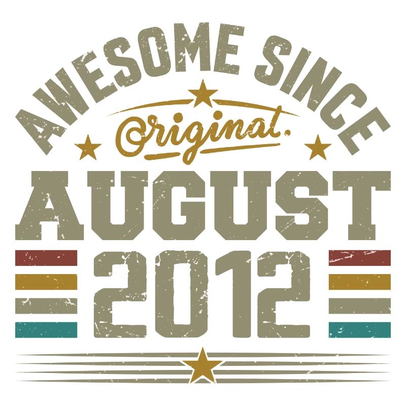 August 2012 Birthday August 2012 August 2012 Retro