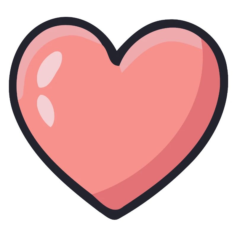 Graphic Rosé Heart