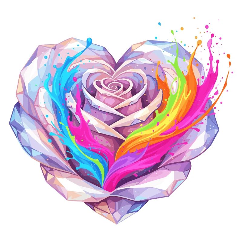 Kristallherz Regenbogenfusion