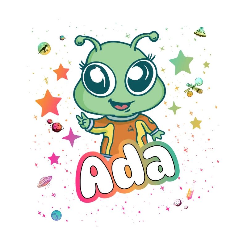 ADA - Schöner Mädchen Name mit süßem Alien