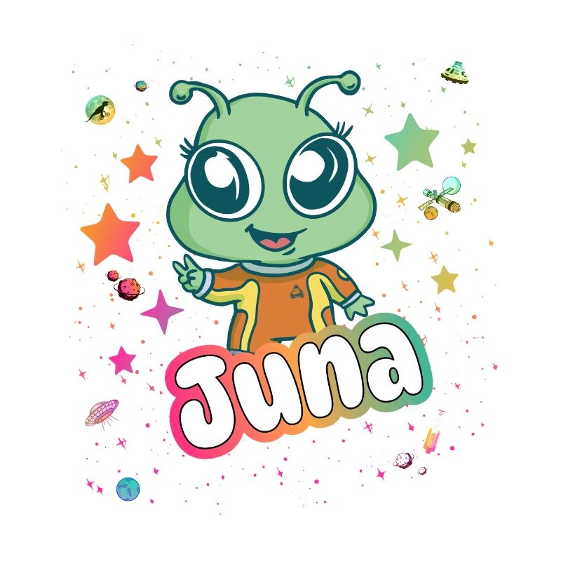 JUNA - Schöner Mädchen Name mit süßem Alien