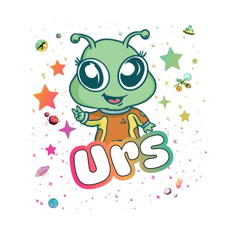 URS - Beautiful boy name with cute alien