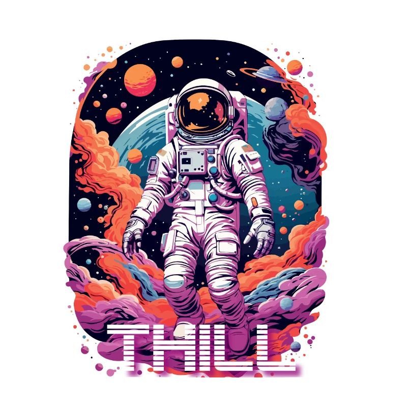THILL - Beau prénom de garçon avec astronaute cool