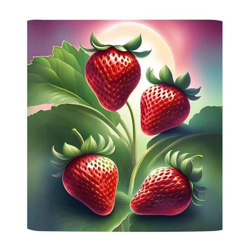 Vier leckere Erdbeeren