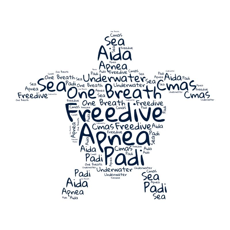 Freedive - Word Cloud Turtle