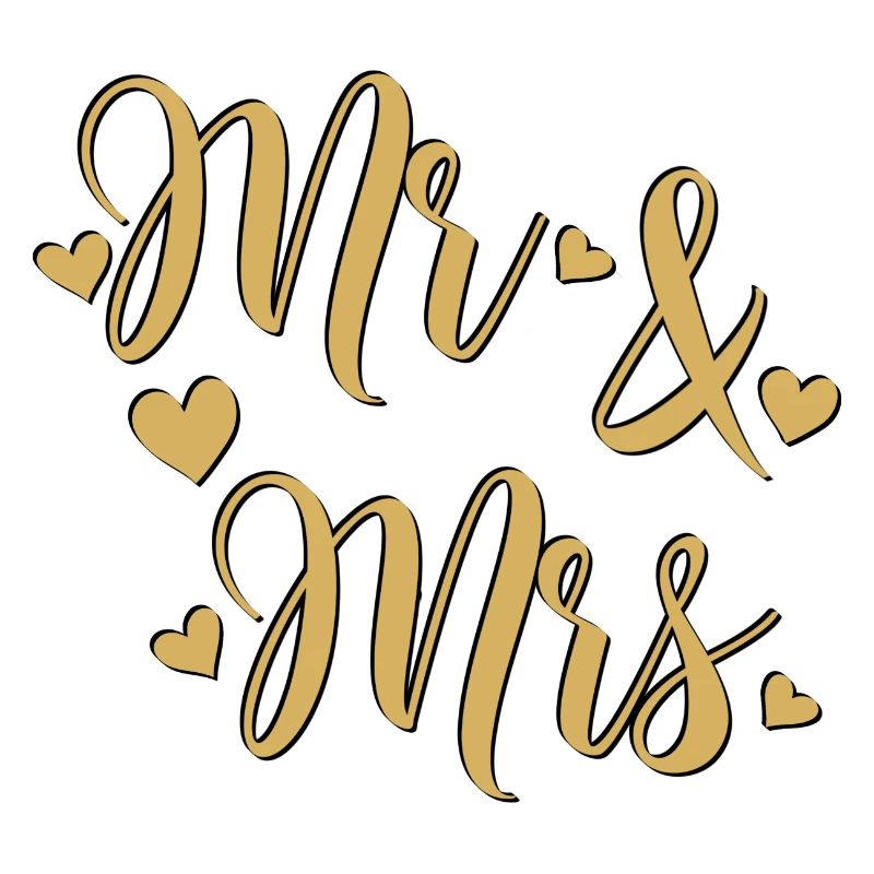 Mr and Mrs Gold on Black