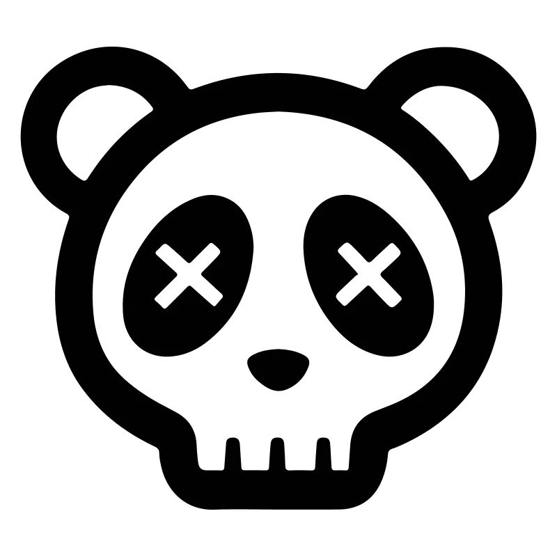 Panda Skull Funny Skull