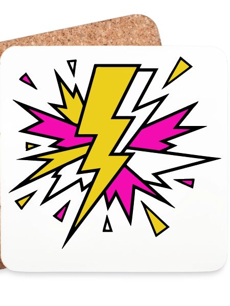 Gelber Strahl Neon-Explosion
