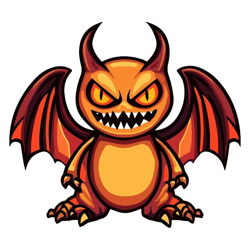 Drache Halloween Comic Lustig