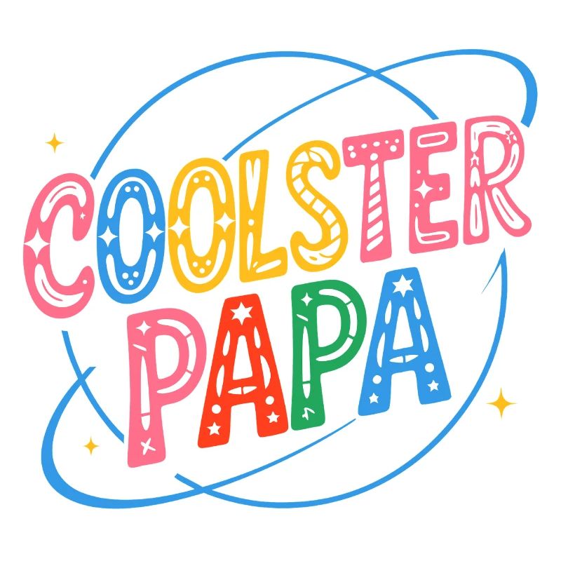 Coolest Dad Cosmic Retro Style