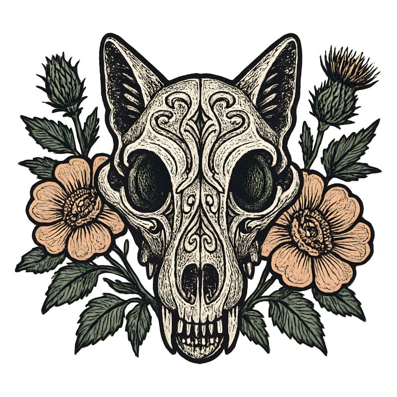 Blüten Skull Fuchs