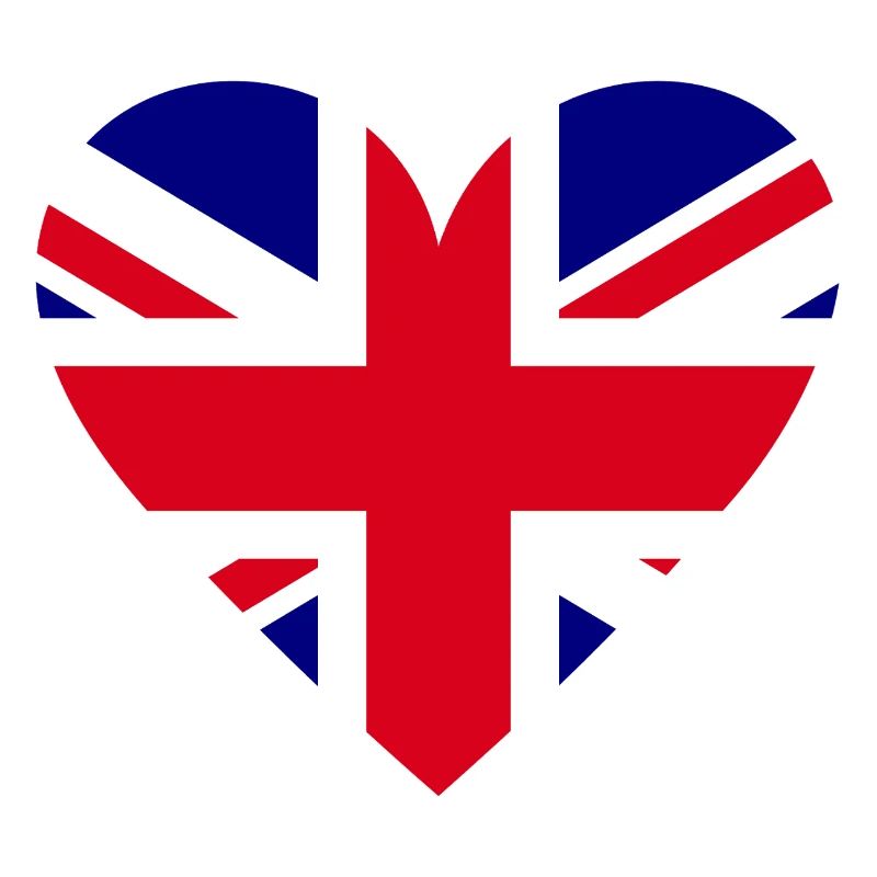 Herzflagge Großbritannien