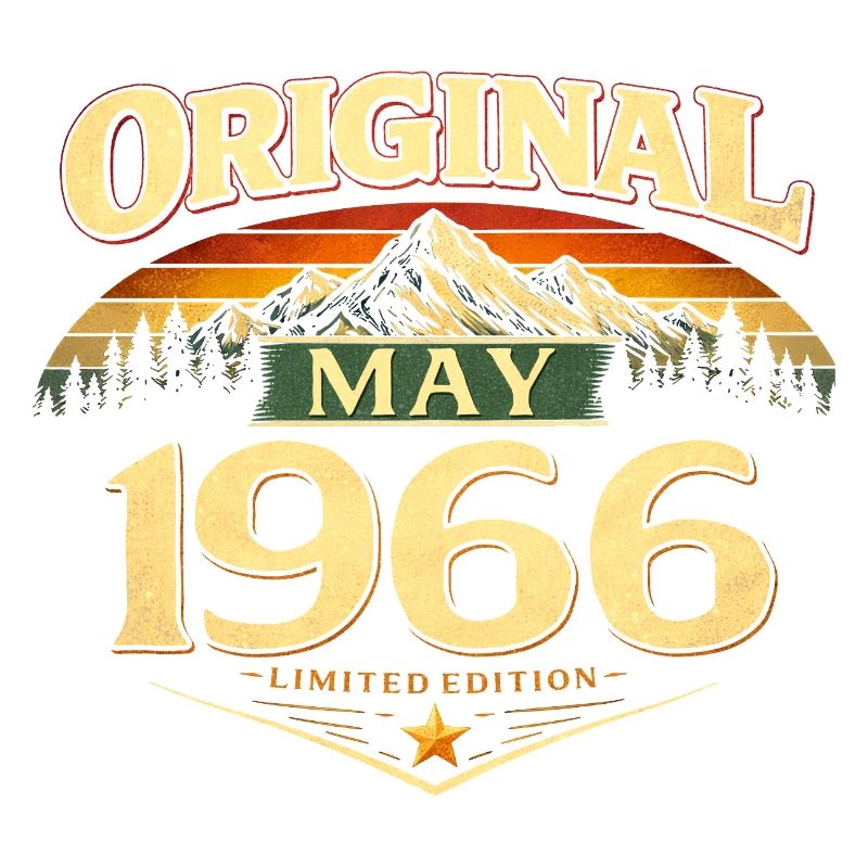 60. Geburtstag Geschenk Original Mai 1966