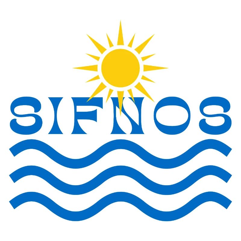 Sifnos Sun and Waves Emblem