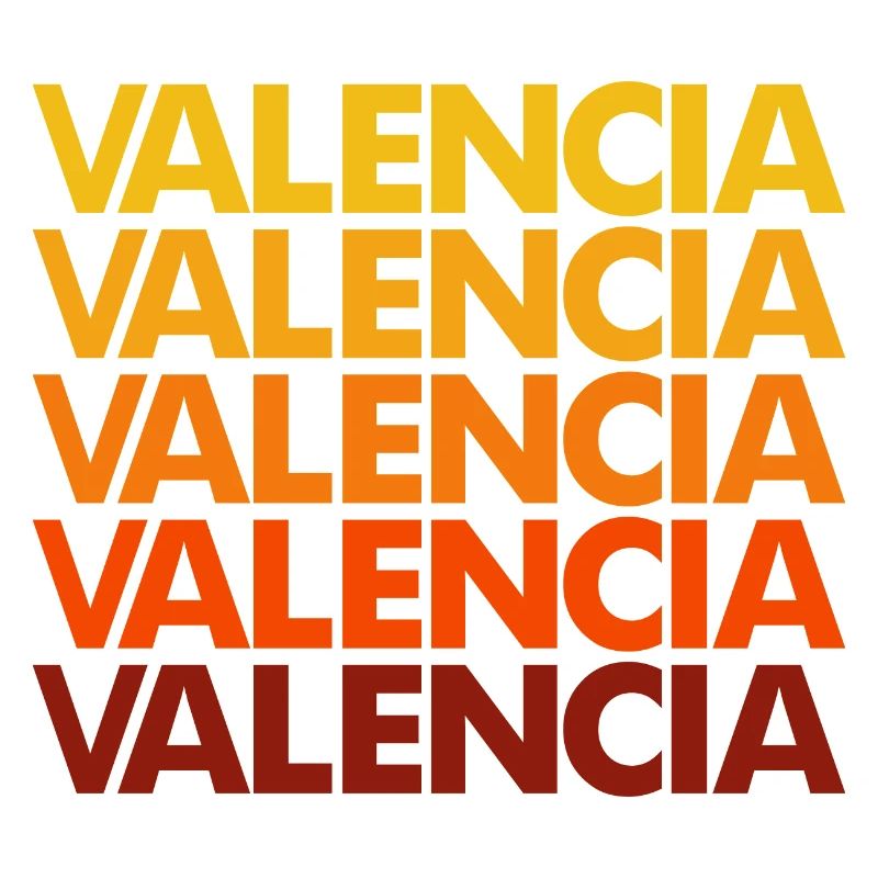 Valencia Gradient Schriftstapel