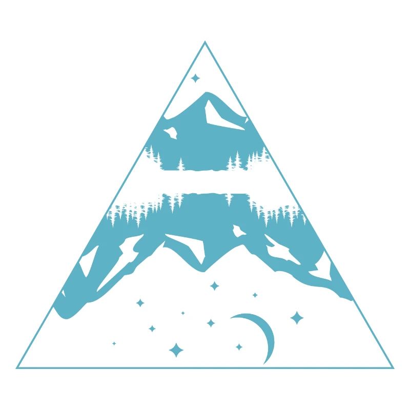 Outdoors and Nature Mountains Moon Lake Triangle