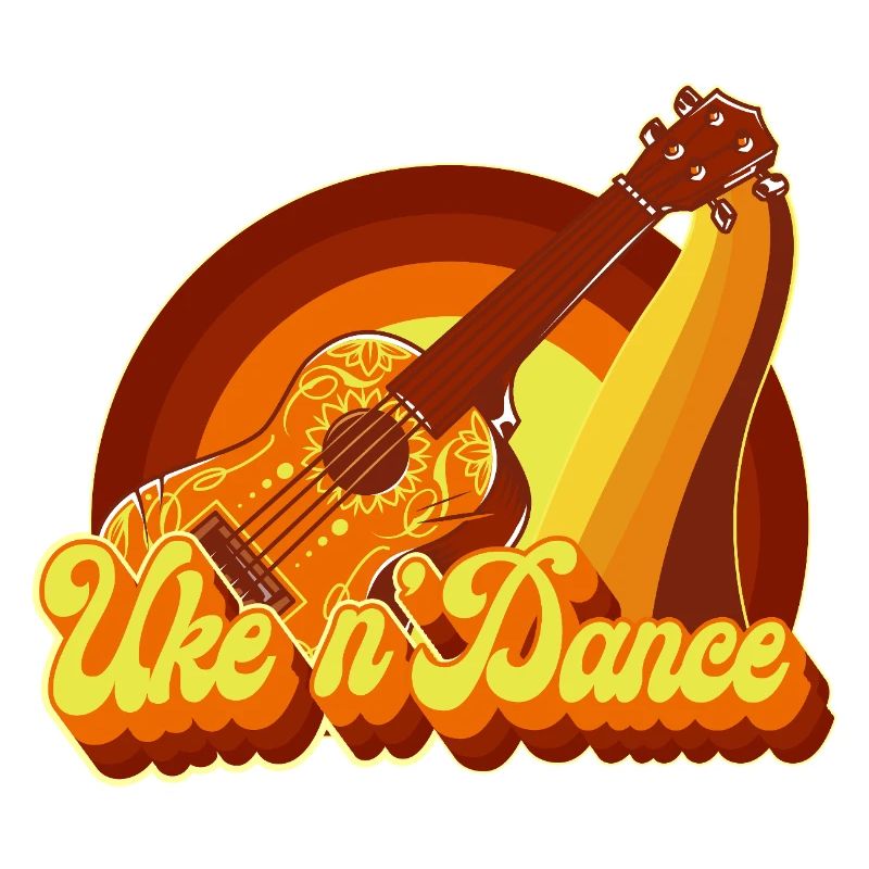 Hawaiian Ukulele Uke Retro 70s