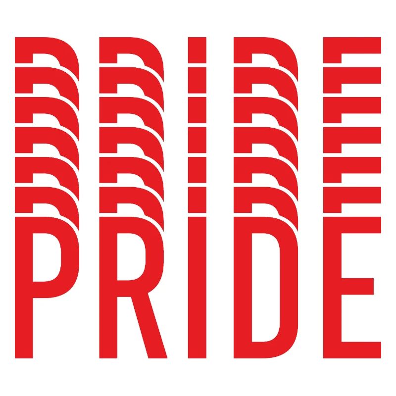 Pride: Repeated letter design
