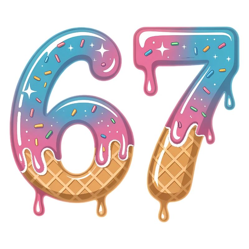 67 Eiscreme Tropfen