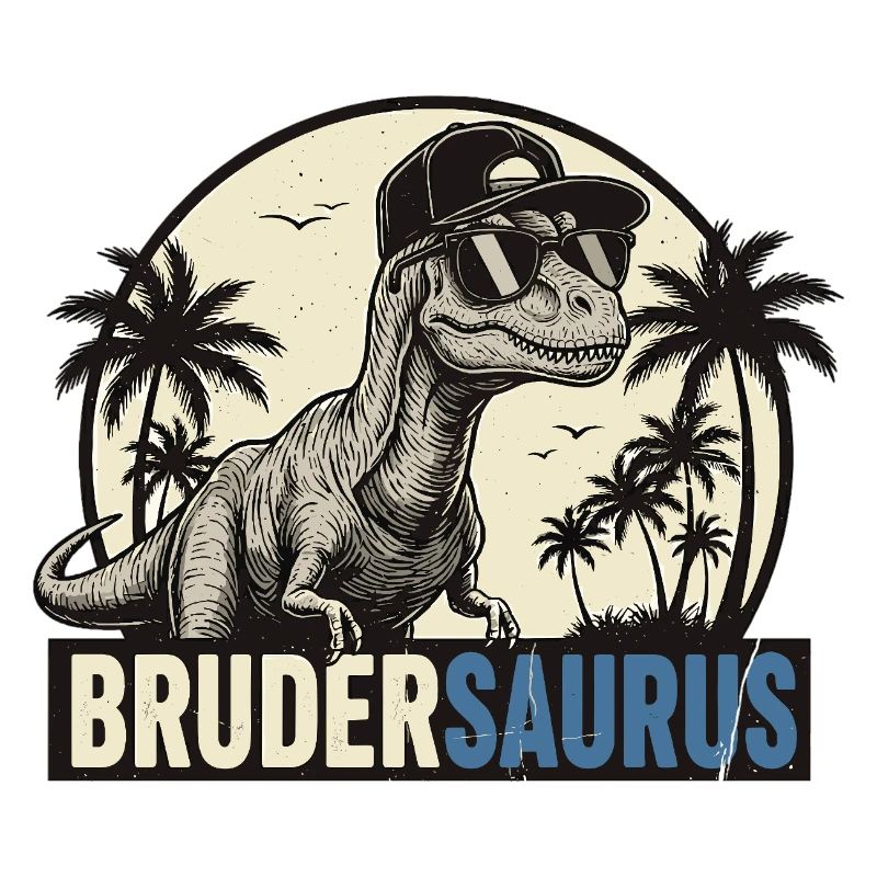 Brudersaurus – Style rétro de Cool Dino Brother