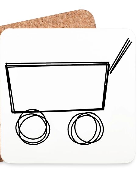 Bollerwagen handgezeichnet