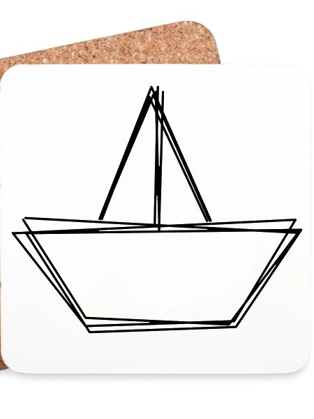 Papierboot handgezeichnet