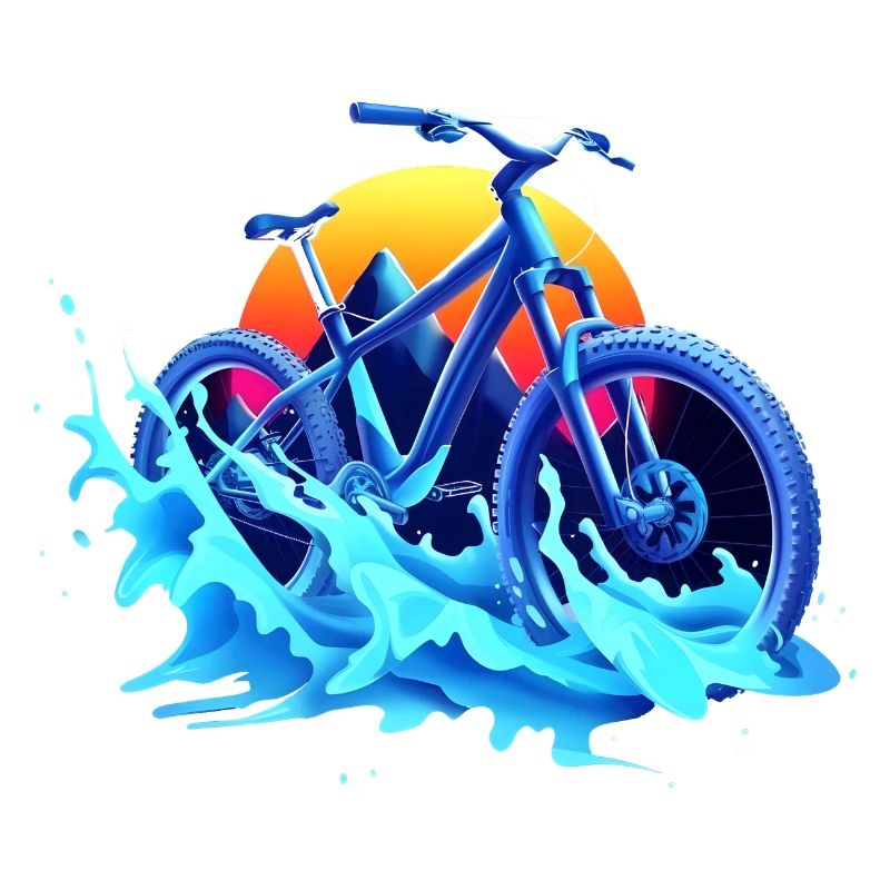 Mountainbiken Vaporwave