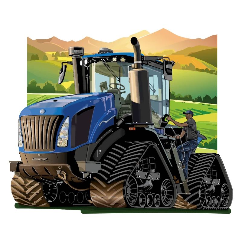 Traktor auf dem Land